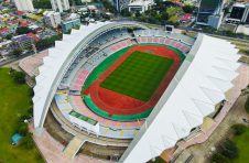 江西企业实施的援哥斯达黎加国家体育场升级改造项目举行竣工移交仪式